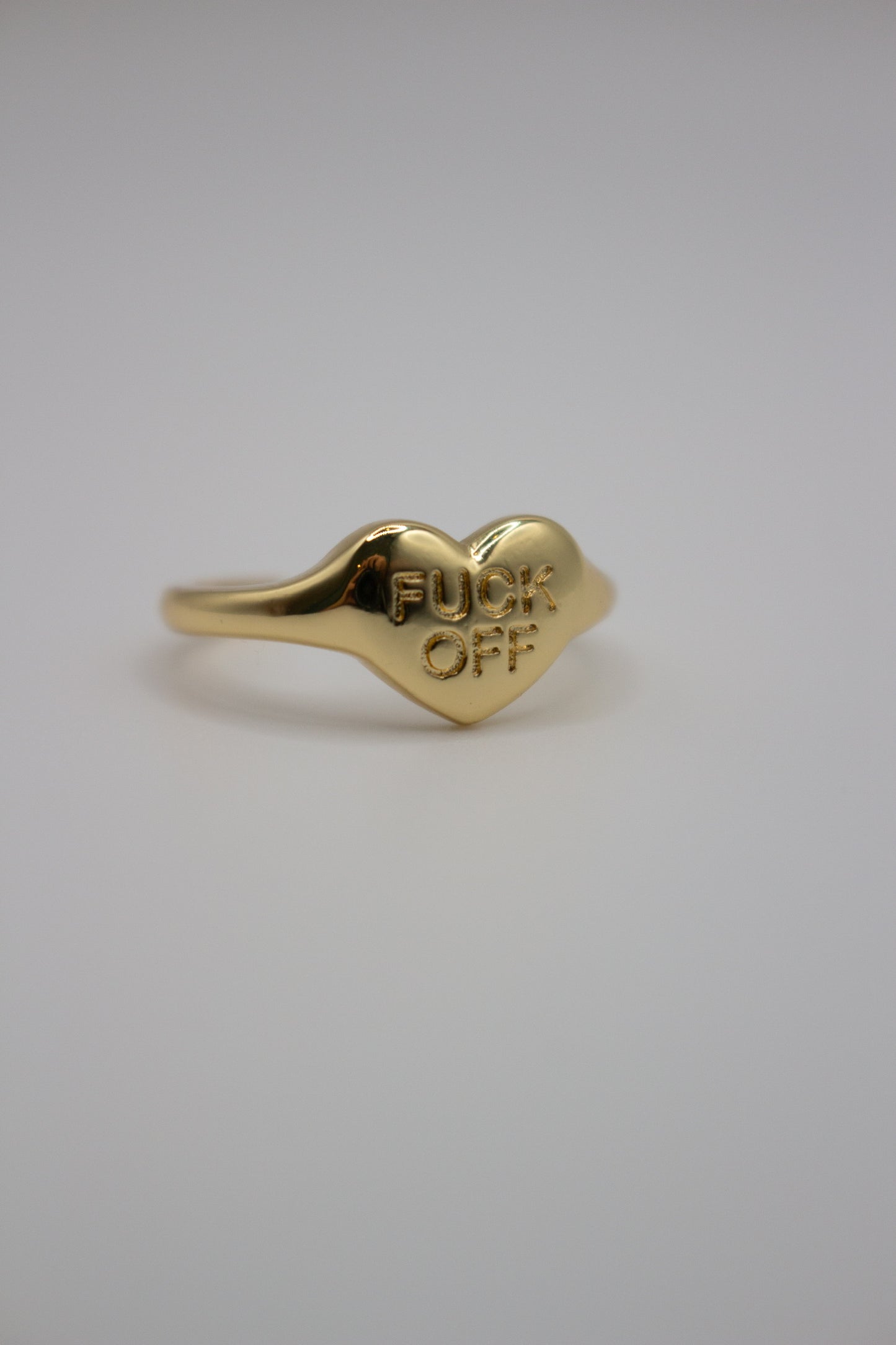 Fuck-Off Gold Adjustable Ring
