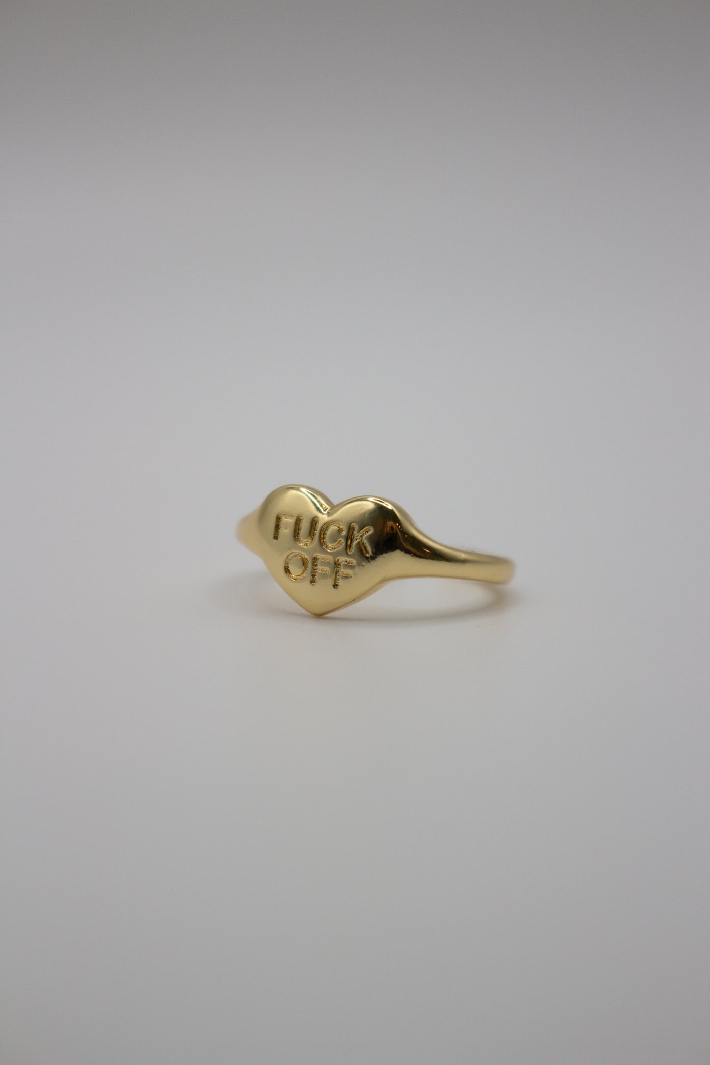 Fuck-Off Gold Adjustable Ring