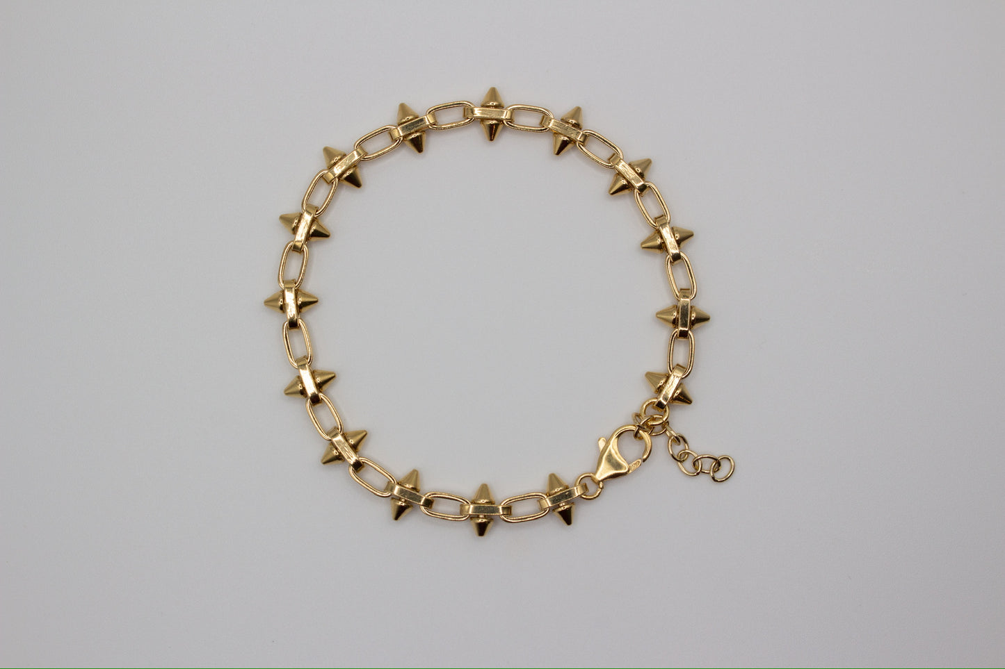 Small Studded Gold link bracelet