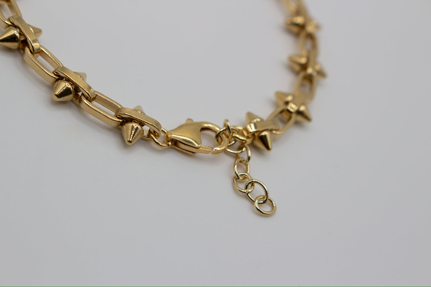 Small Studded Gold link bracelet