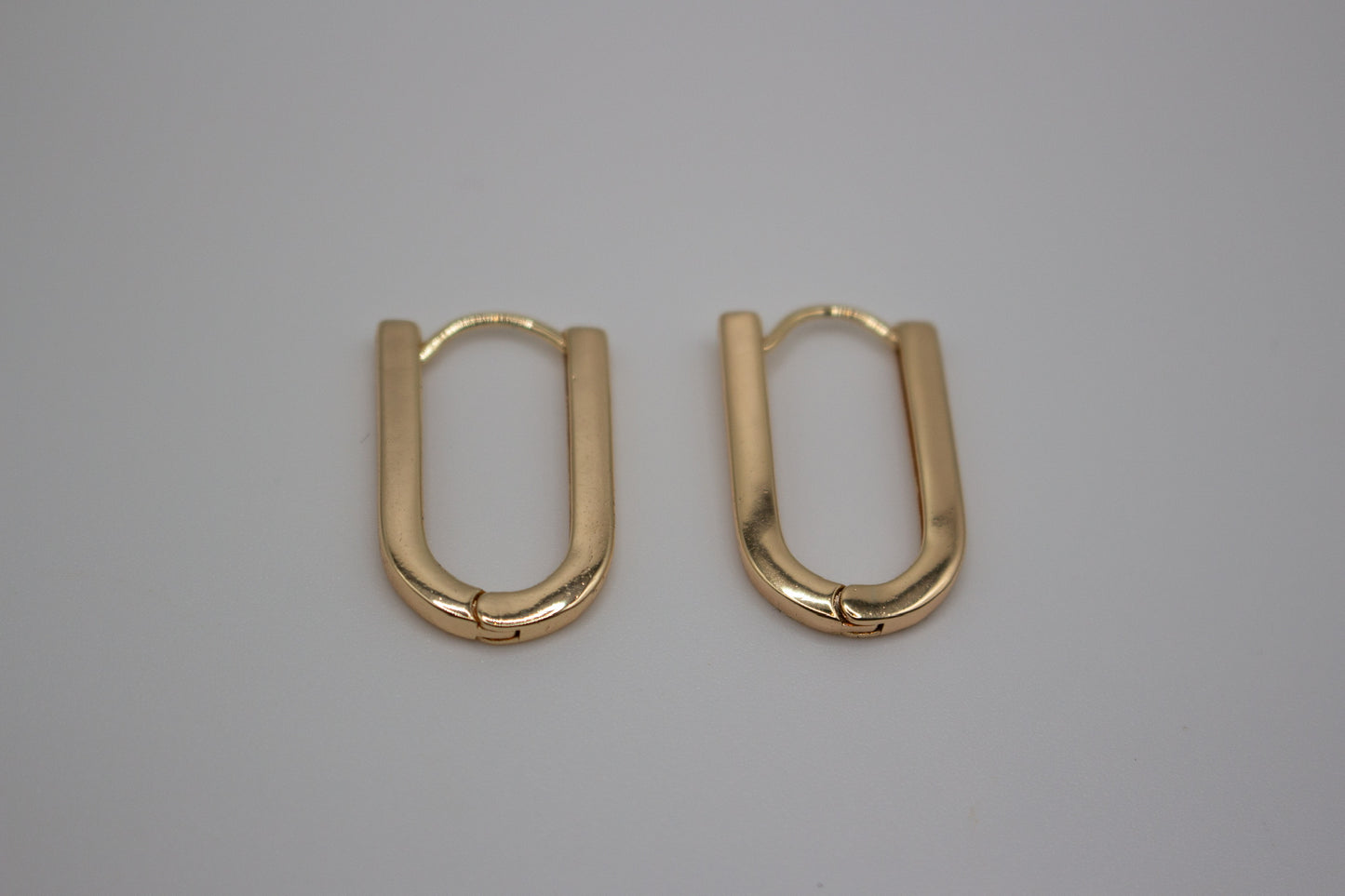 Gold classic huggie earrings