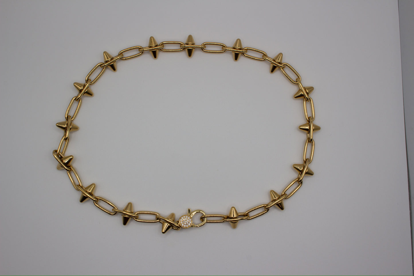 Large Studded Gold Choker