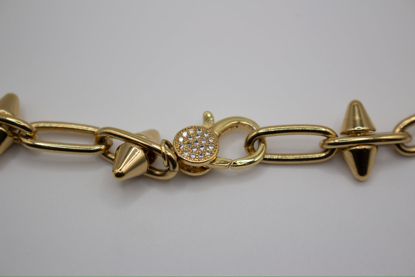 Large Studded Gold Choker