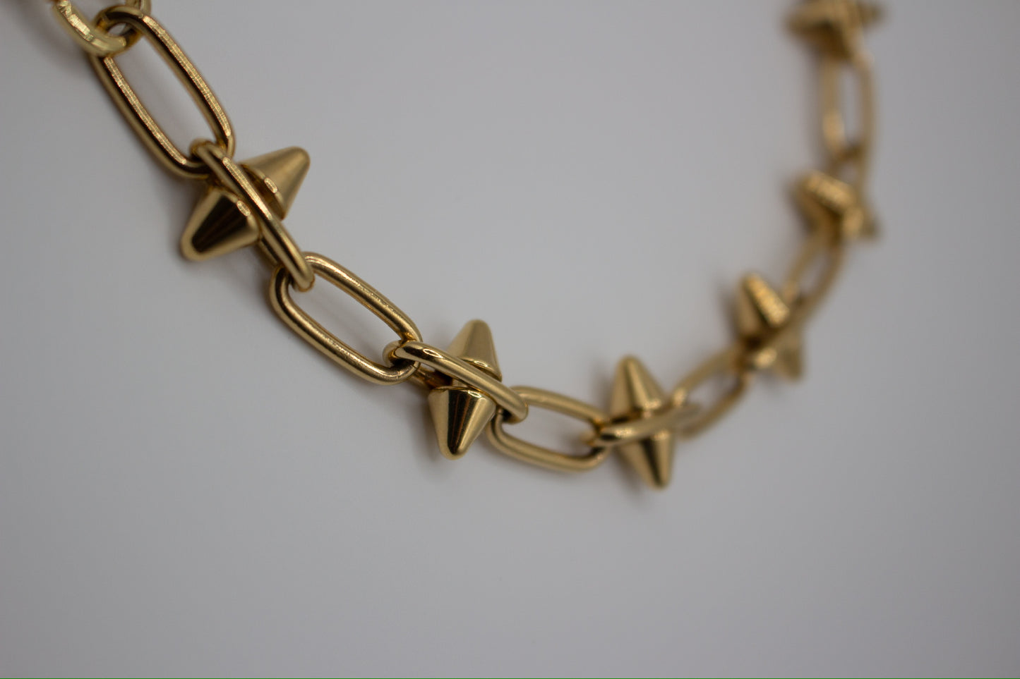 Large Studded Gold Choker