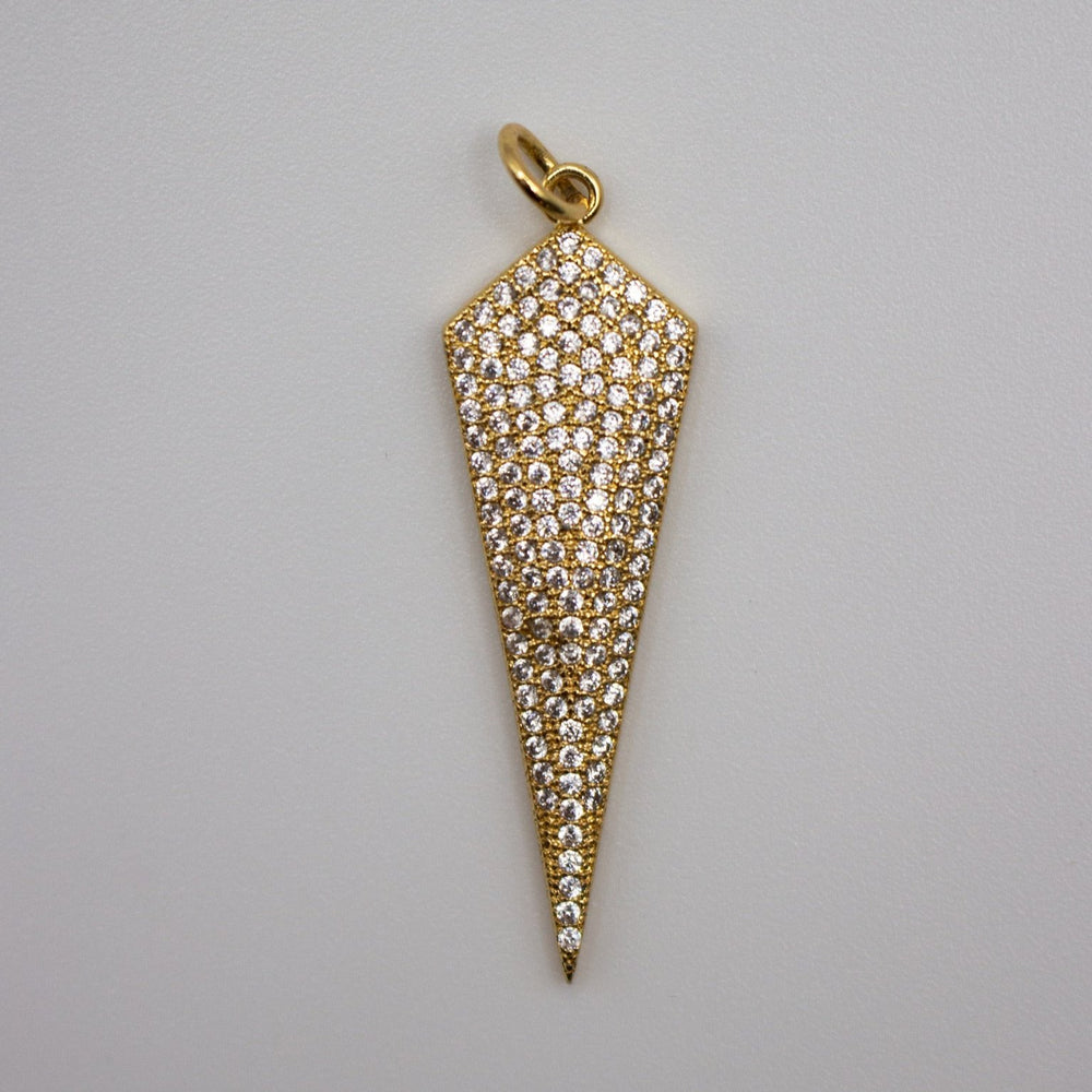 Gold Dagger Charm Pendant